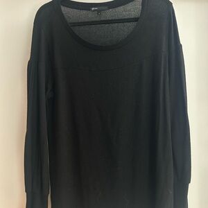 Gibson Elegant Black Knit Top